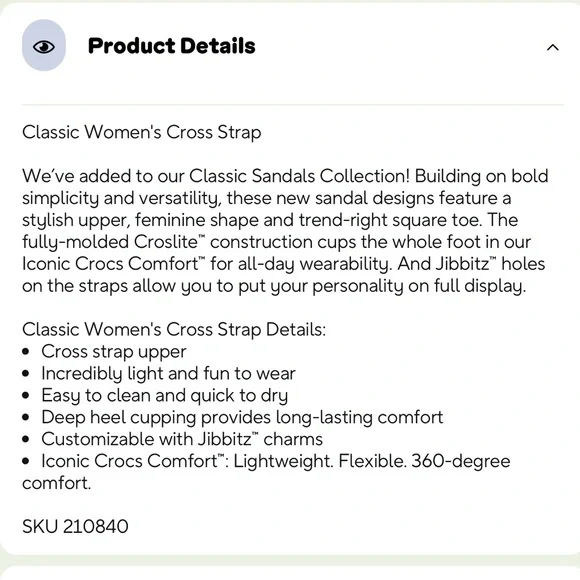 CROCS Brown Cross Strap Slides NWOT - Picture 5 of 7